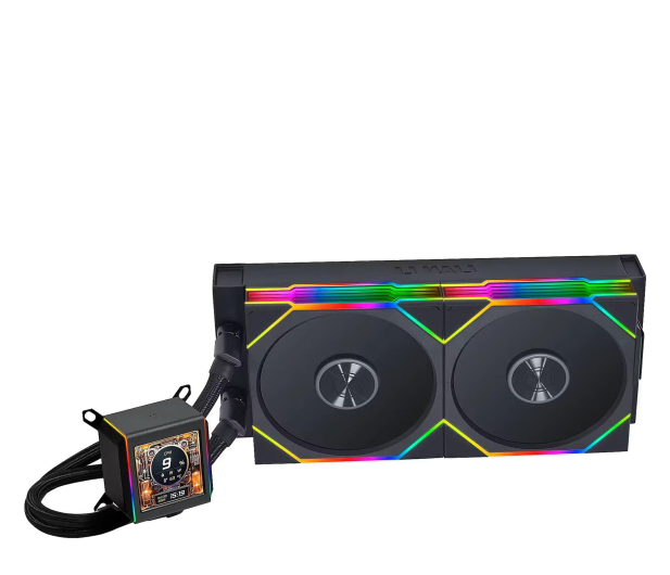 Lian Li Galahad II LCD 280 TL Wireless Black 2x140mm - 1486797 - zdjęcie
